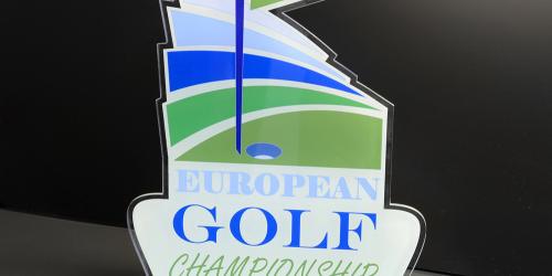 Druk UV na akrylowym trofeum do wyświetlania mistrzostw golfa