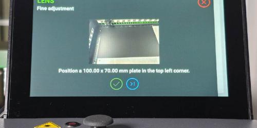 LightSpeed lens calibration - step 3